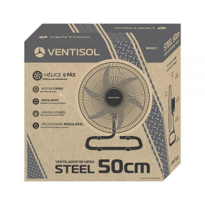 Ventilador de Mesa Ventisol Steel 50cm Preto Bivolt - Imagem 5