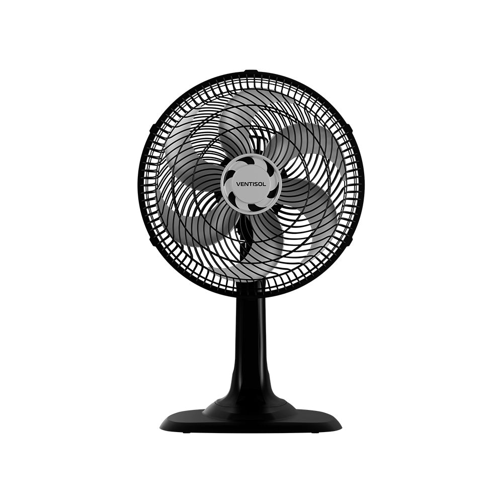 Ventilador de Mesa Ventisol Turbo 6P 30cm Preto