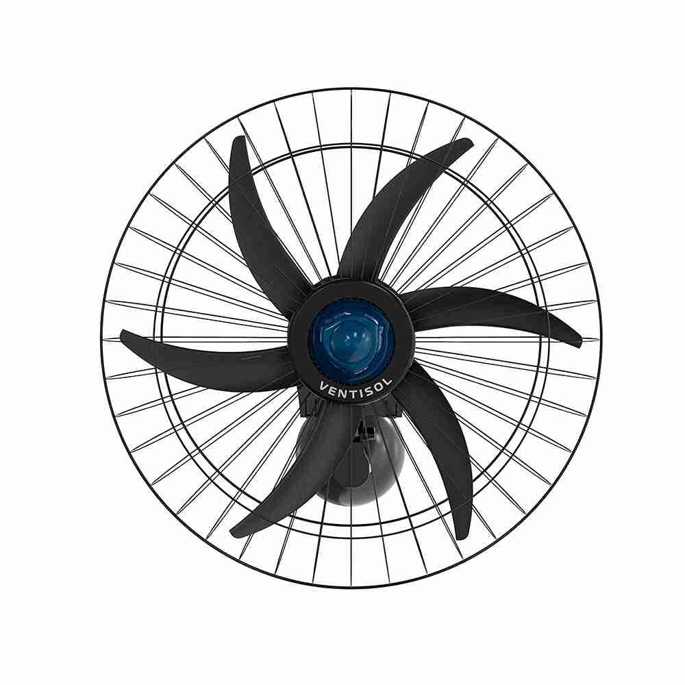 Ventilador de Parede Ventisol Falcon 60cm 230W Preto Bivolt