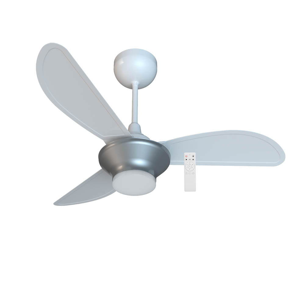 Ventilador de Teto Ventisol Mistral Inverter LED C/Controle Bivolt - Cinza/Branco