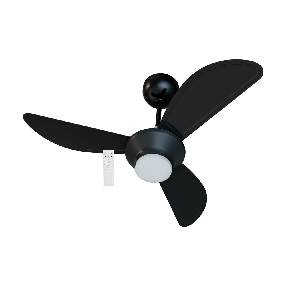 Ventilador de Teto Ventisol Mistral Inverter LED C/Controle Bivolt - Preto